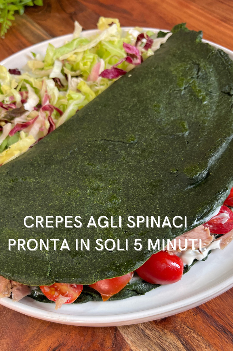 Crêpes agli spinaci